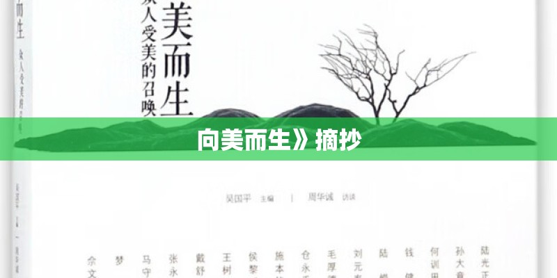 向美而生》摘抄