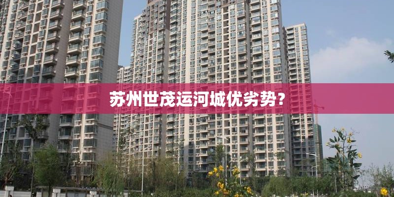 苏州世茂运河城优劣势？